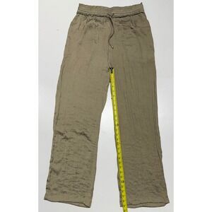 Christian Lacroix Women's Medium‎ Crinkle Wide Leg Drawstring Lounge Pants